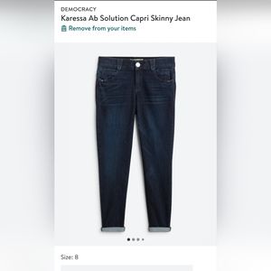 Karessa Ab Solution Capri Skinny Jean